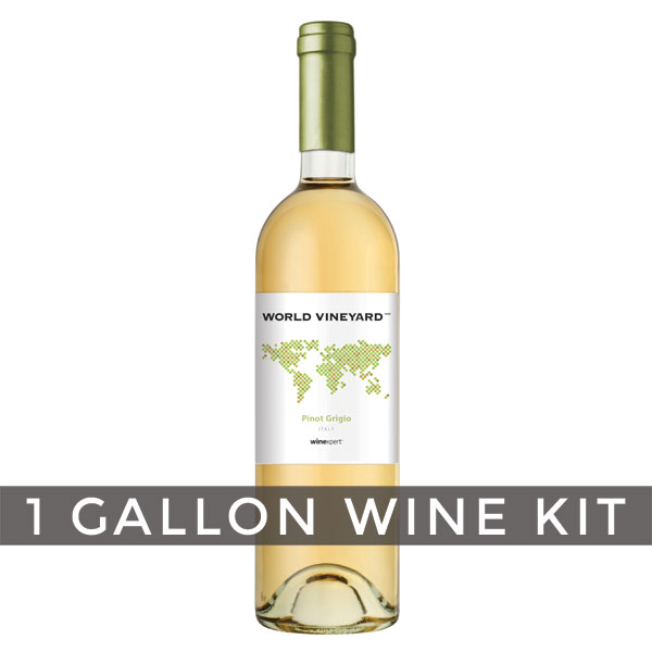 Italian Pinot Grigio, World Vineyard 1 Gallon Wine Kit