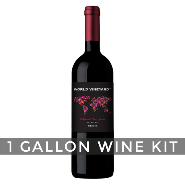 California Cabernet Sauvignon, World Vineyard 1 Gallon Wine Kit