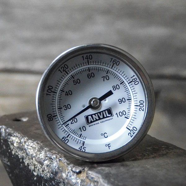 Anvil Weldless Dial Thermometer - 2.5 in. Stem