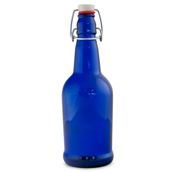 EZ Cap Bottles, Cobalt Blue (Case of 12) - 16 oz.