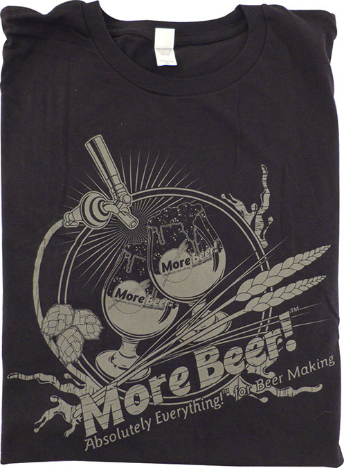 T-Shirt - Black MoreBeer! Draft Faucet - M