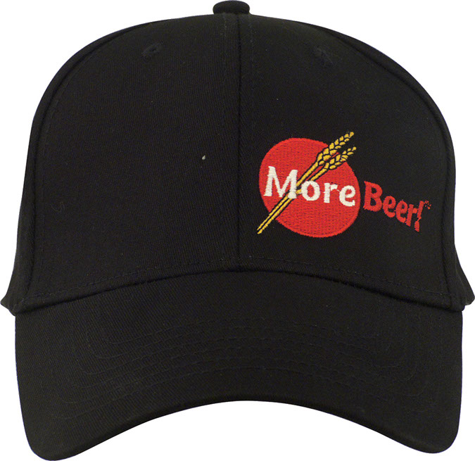Large/XL Black MoreBeer! Flexfit Hat