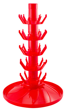 45 Seat Rotating Red Bottle Tree