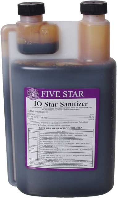 IO Star Sanitizer (Iodine - 32 oz)