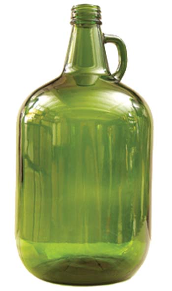 Glass Jar - 1 Gallon, Green (4 Liters)