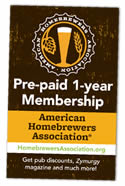 American Homebrewers Association - 1 Year Membership