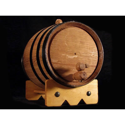 3 Liter Mini Oak Barrel for Aging Beer, Wine, Spirits