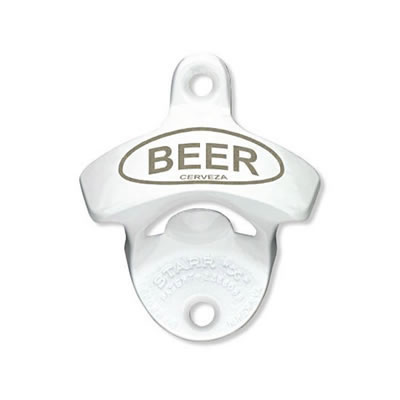Beer Cerveza Starr Bottle Opener - White