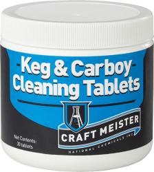 Craft Meister Keg and Carboy Cleaning Tablets - 30 ct