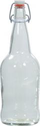 EZ Cap Bottles - 32 oz Clear Swing Top (Qty 12)