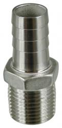 Stainless - 1/2 in. MPT x 5/8 in. Barb