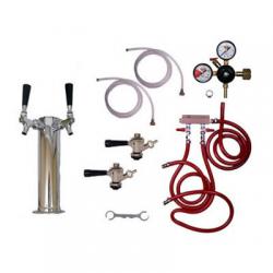 Draft BeerTower Commercial Keg Kit - 2 Faucets