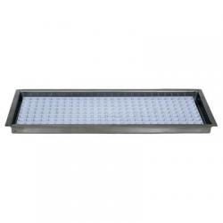 Flush Mount Draft Beer Drip Tray with Removable Grid and Drain - 8 1/8" 